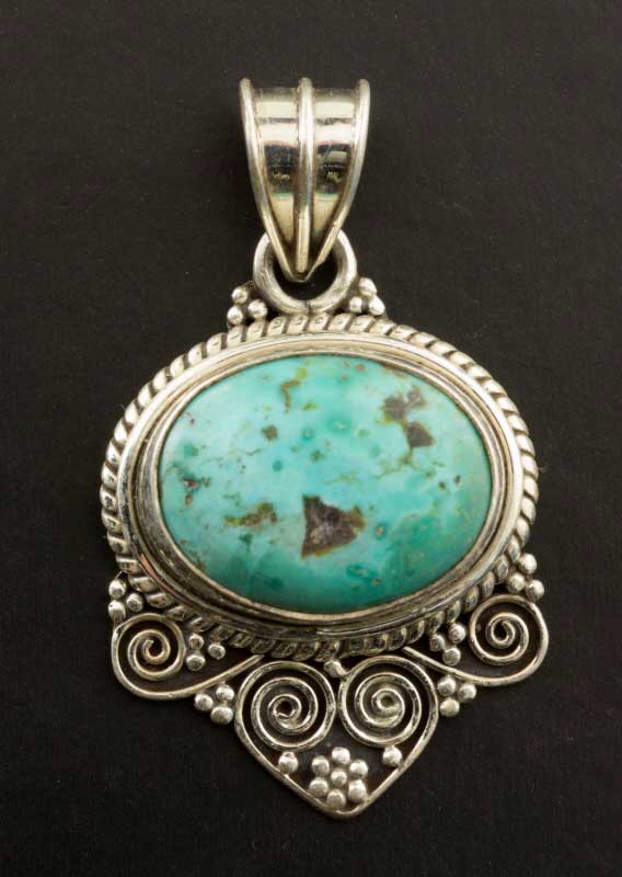 Nouveau livraison gratuite Tibet pendentif en argent jade turquoise bead À faire soi-même bracelet S292 