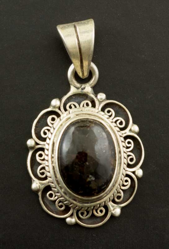 Pendentif Argent 'Heaven' pierre de lune - [I4272