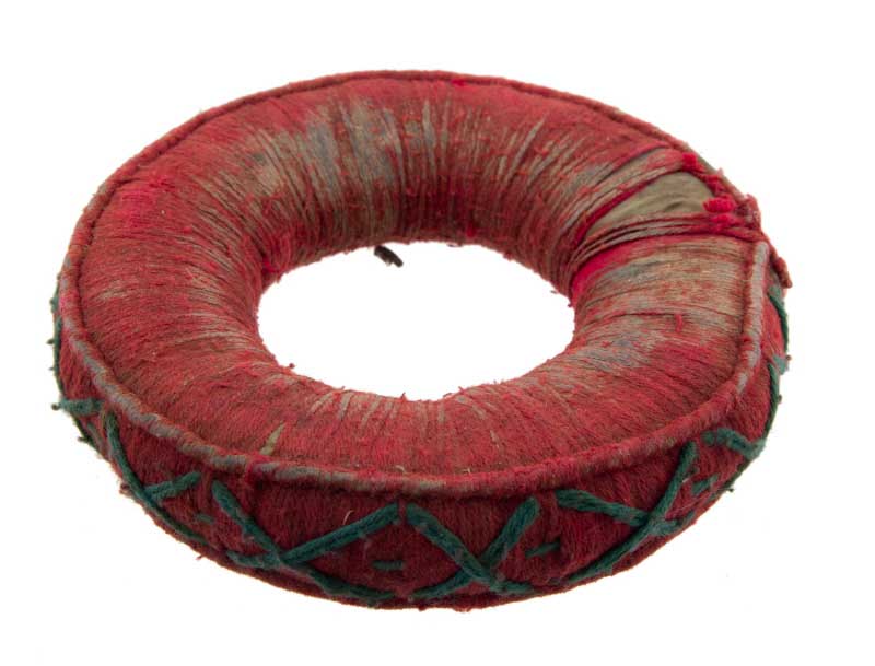 Coussin Bol Chantant Tibetain ø145cm Ancien Anneau De Portage Newari Rouge 5676 - 