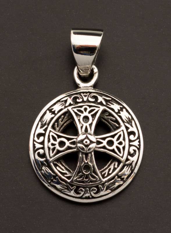 Pendentif Religieux Croix Ciselée En Plaqué Or - Miss Bijoux Paris