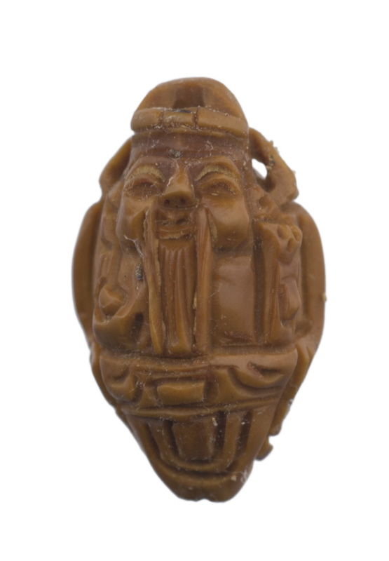 Noyau D Olive Sculpté Confucius Chine Sculpture Sur Noyaux Rare 26015 - 