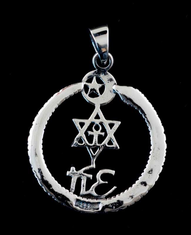 Pendentif symbole de Verité toutes religions ouroboros Argent 925