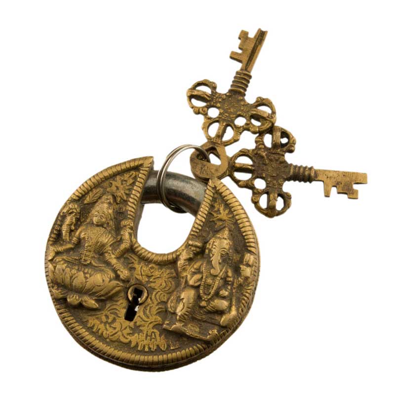 Cadenas Elephant Ganesh Lakshmi laiton original Fabrication artisanale