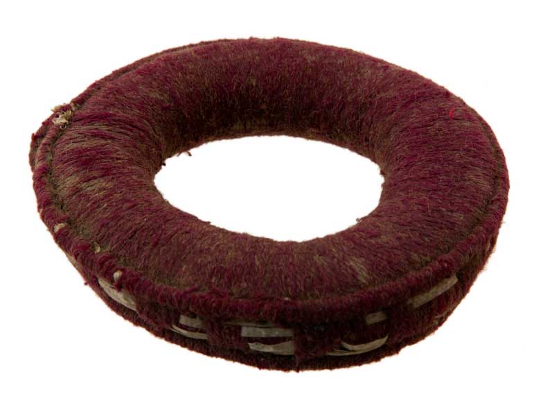 Coussin En Soie Brodé Pour Bol Chantant Tibétain - Diamètre 16 Cm - Bleu Ou Rouge