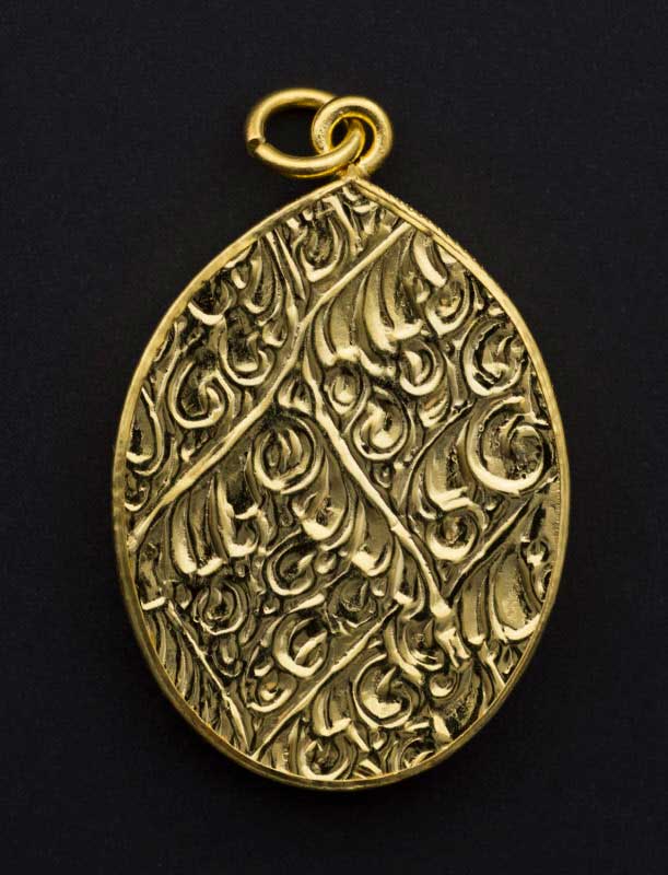 Médaille Amulette Thaïlandaise T180 - Moine Bonze Divinité - Alliage - Thaïlande