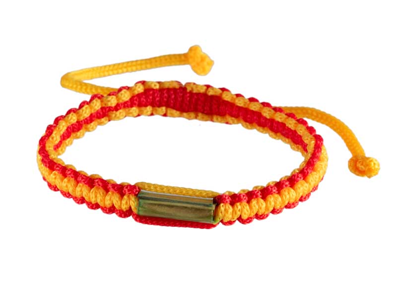 Bracelet Thaï sacré Sai Sin Béni coton Takrut + Pha Yant 1643