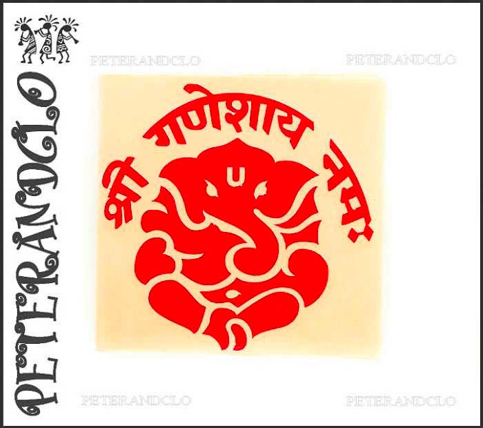 AUTOCOLLANT GANESHA -1. ACHETEZ DES AUTOCOLLANTS EN VINYLE