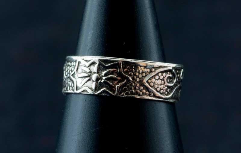 BAGUE D ORTEIL EN ARGENT MOTIF FLEUR 925 PETERANDCLO K32
