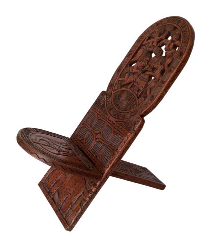 chaise africaine taille