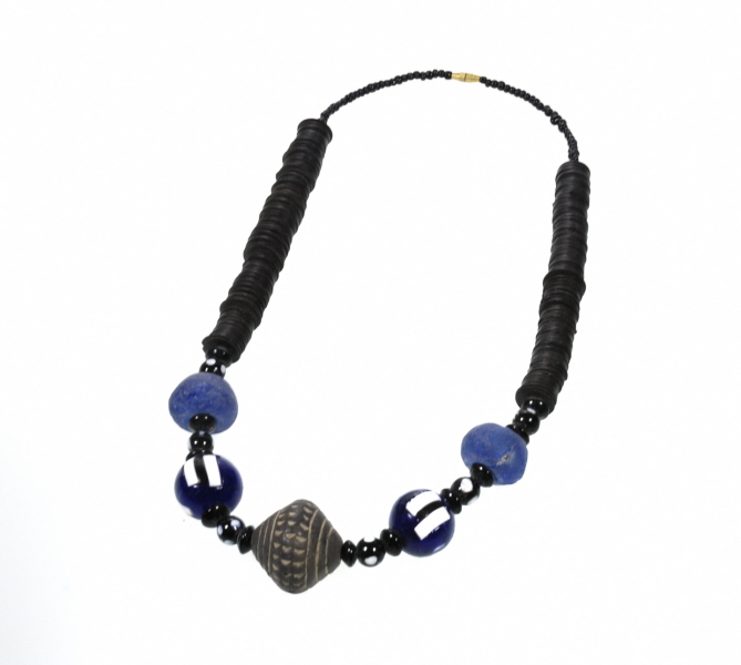Collier Ethnique Art Nouveau - Perles D'ambre Naturelles - Créateur - Ancien