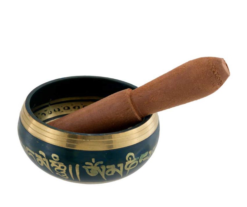 Bell Metal 10779 Bol Chantant Tibétain Bouddhiste Instrument De Musique Pour La Méditation Avec Bâton Et Coussin – Qualité Supérieure 12,7 Cm