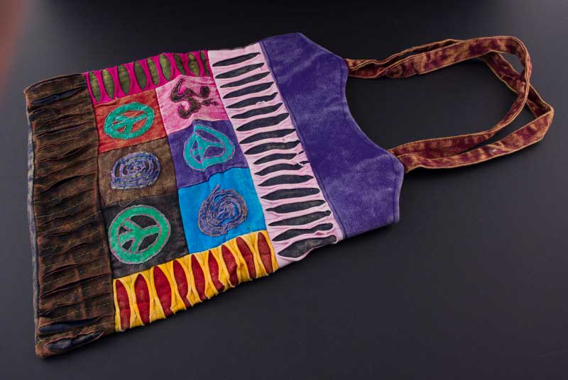 Sac Besace Bandoulière Hippie Baba Cool Gibecière -Fourre Tout 9708-S3 | eBay