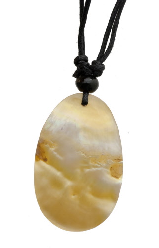 Collier argent rhodié arbre de vie et perles nacre véritable teintée