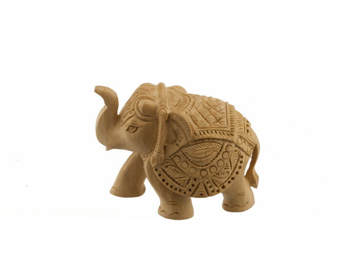 Elephant figurine en pate polymere fait main Peterandclo 7253 
