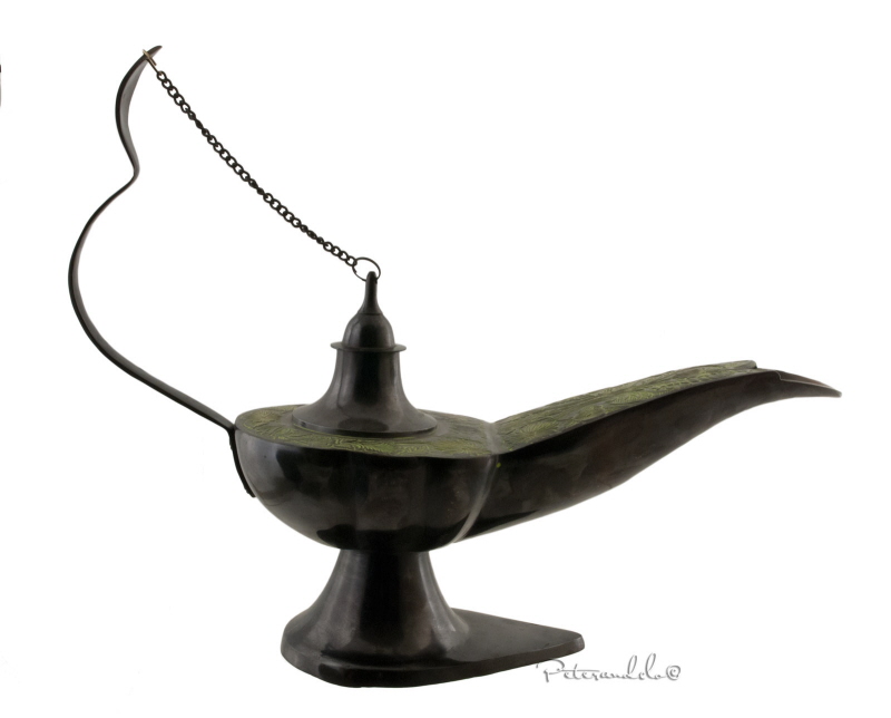 p4645 Enorme lampe aladin grande lampe aladdin