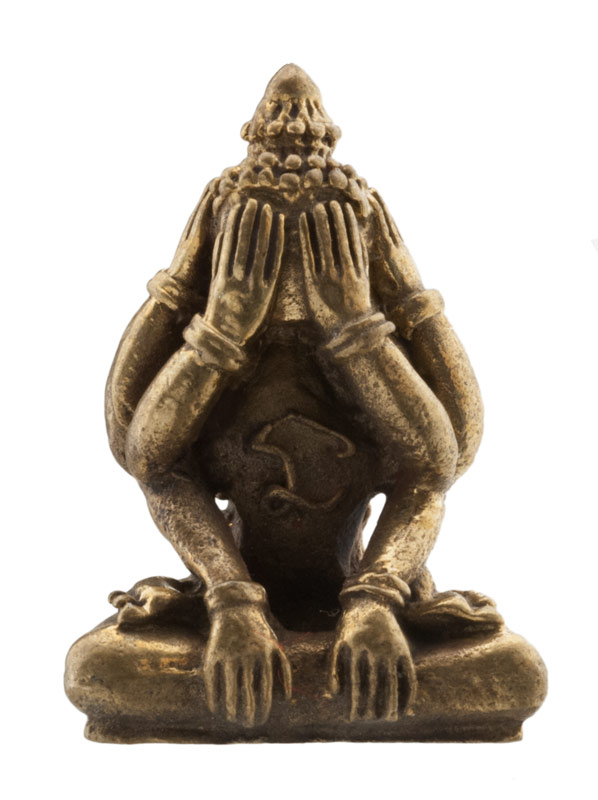 Amulette talisman Phra Pidta LP Kron Bouddha thai Mekkasit Protection 1106
