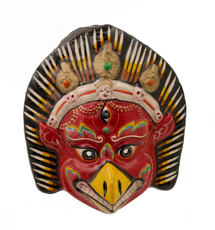 MASQUE NEPALAIS GARUDA DANCE INDRA JATRA FESTIVAL NEPAL PAPIER MACHE