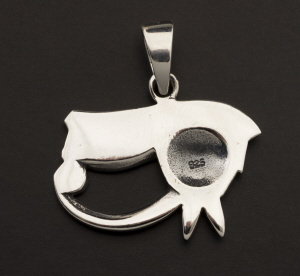 Pendentif Œil d'Horus/Oudjat en Argent 925 - Bijou égyptien # 9995