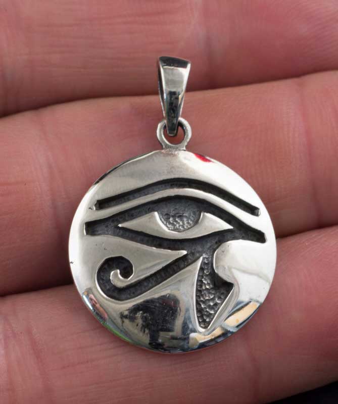 Porte-clés Œil D'Horus (Oudjat) En Métal Argenté - Gravure Personnalisable (nom, Date), Idée Cadeau Symbolique