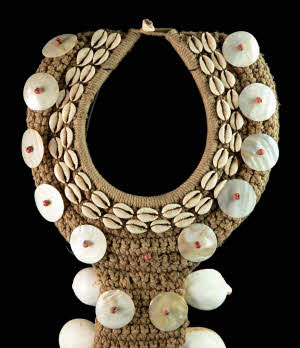 Collier Parure Coquillage Papouasie Nouvelle-Guinée - Cauris Authentique - Déco Ethnique
